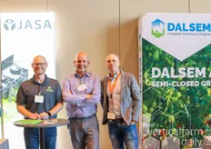 Neighboring booths of Jasa and Dalsem came together for a team photo. With Andrew Long and Joost Somford of JASA pictured with Michael Ploeg of Dalsem.