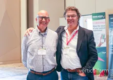 Bill Whittaker of Priva and Arnoud de Kievit with Oreon LED
