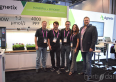 Agnetix launched their new water-cooled LED. Shown by Troy Robson, Ihor Lys, Jordan Miles, Cristina Rodrigues & Nick Pefzel.