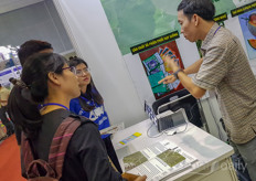 The Vietnamese academy of agricultural sciences showed their research projects.