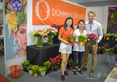 Dümmen Orange Asia joined for this years HortEx. Here's the team with Jinwen Zhou, Hang Li & Jim Koop. 