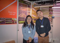 Alison Zhang & her colleague from Enlite Horti.