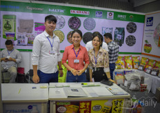 Bui Thi Duyen, Le Duy Tung & Phan Thi Bich Ngoc with Eco Footprint Co, Vietnamese supplier of products for sustainable horticulture.