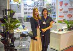 From Taiwan are the lovely Jasmine Huang & Ling Ling Chang with Chin Kuei Gardening Material, moulding injection company. 