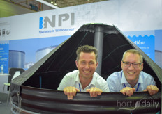 It's a wrap! But not without this photo of Erik van Geest & Arjen van Dijk with NPI showed the capacity of their water storage tanks. 