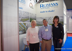 Monika Reimann & Silke Tegeler with Reimann Textiles visited by grower Rick Butler, Butler Market Gardens.