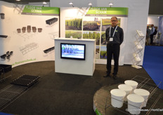 Floor van Schaik, who is travelling the world selling his rack solutions.