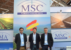 Iñaki, Javier and Juan from MSC Greenhouses