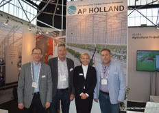 Waiting for their move to a new build building in De Lier: AP Holland. On the photo: Vasily Naumov, Jos van Opstal, Anna Mykhailova and Egbert Bruins.