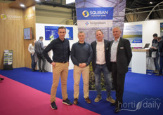 Squibain & Hoogendoorn are partners and shared a booth. In the photo Olivier Porhel, Patrice Borali, Martin van Tol & Otto Post.