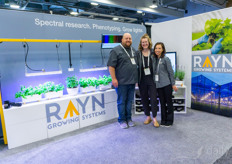 Jason Nabb, Hannah Ball and Yan Ren-Butcher with RAYN. They recently launched several products: https://www.hortidaily.com/article/9631707/our-new-light-works-well-in-a-limited-mounting-height-and-high-humidity-installations/   and https://www.hortidaily.com/article/9633847/compact-multispectral-camera-imaging-tool-for-plant-researchers-introduced/  