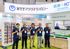 The NTT team all smiles on the fair 