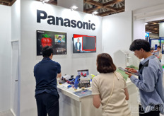 The Panasonic team was highlighting their all-round solution for strawberry cultivation indoors