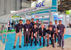 The AGC team showcased their F-clean solutions at the show of which the material is now able to last over 30 years