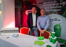 Agrolux, represented by Joram Wijnaendts van Resandt, and Light Science Technologies, represented by Craig Price. The partnership was announced a couple of months ago and works well for both.