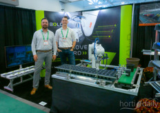 Bill Vandenoever and Willem Bijlsma, Bold Robotics. They recently moved to a larger premises at the same location to develop and test their robotics.