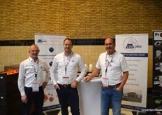 Joost Hovens, Thomas Verburg and Gerard Schepers with Cindro, offering cleaning solutions to water systems.