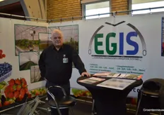 Peter Jacobs with greenhouse supplier Egis