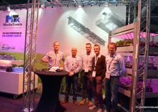 The Team of MechaTronix with Patrick Casteleyn & Koen vanGorp. They're a new player in the market of LEDs and are supplying their products to high-tech growers. 