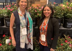 Kate Penn, CEO of the Society of American Florists and Jazmin Albarran, executive director of Seed Your Future, walked the show floor at Cultivate.